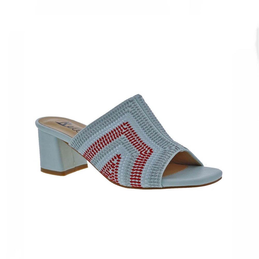 Bellini Red & Blue Geometric Faint Sandals Women’s Size 8 Medium